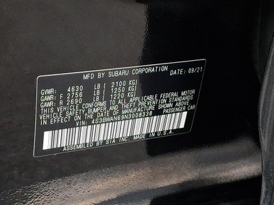 2022 Subaru Legacy Limited