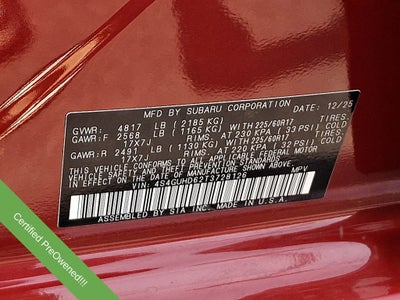 2026 Subaru Crosstrek Premium
