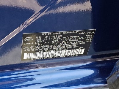 2025 Subaru Crosstrek Limited