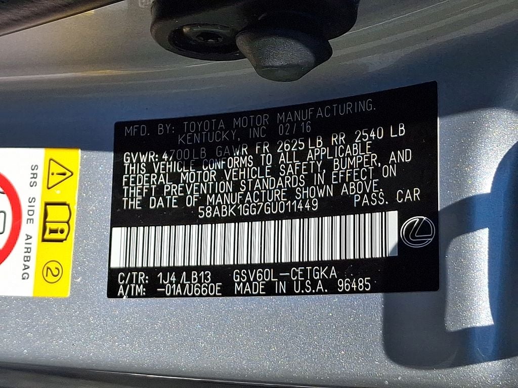 2016 Lexus ES 350