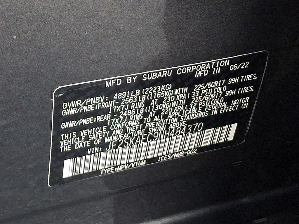 2022 Subaru Forester Premium