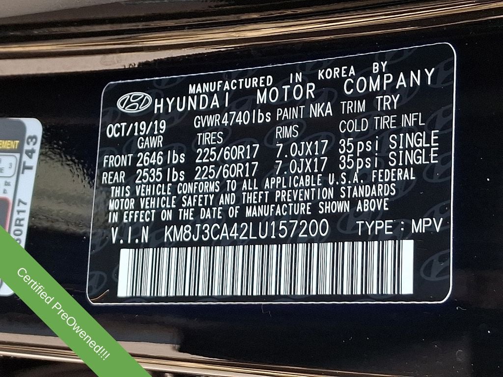 2020 Hyundai Tucson Value