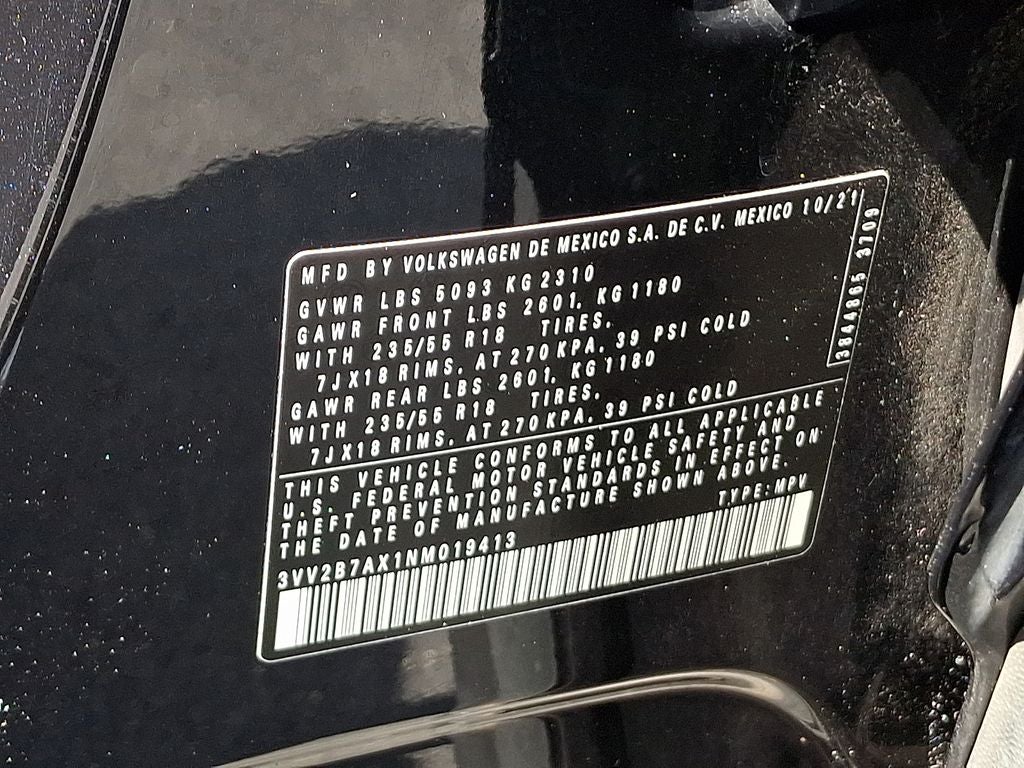 2022 Volkswagen Tiguan 2.0T SE