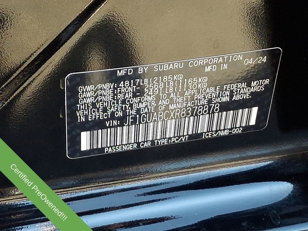 2024 Subaru Impreza Base