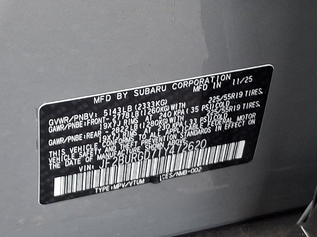 2026 Subaru Outback Limited XT