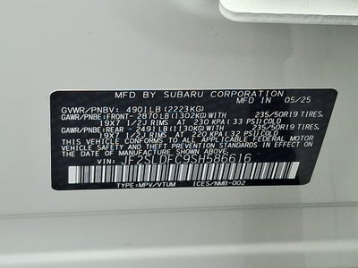 2025 Subaru Forester Sport