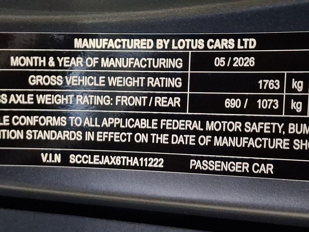 2026 Lotus Emira V6 SE Scura