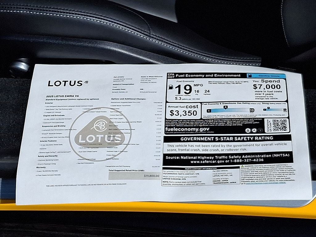 2025 Lotus Emira V6