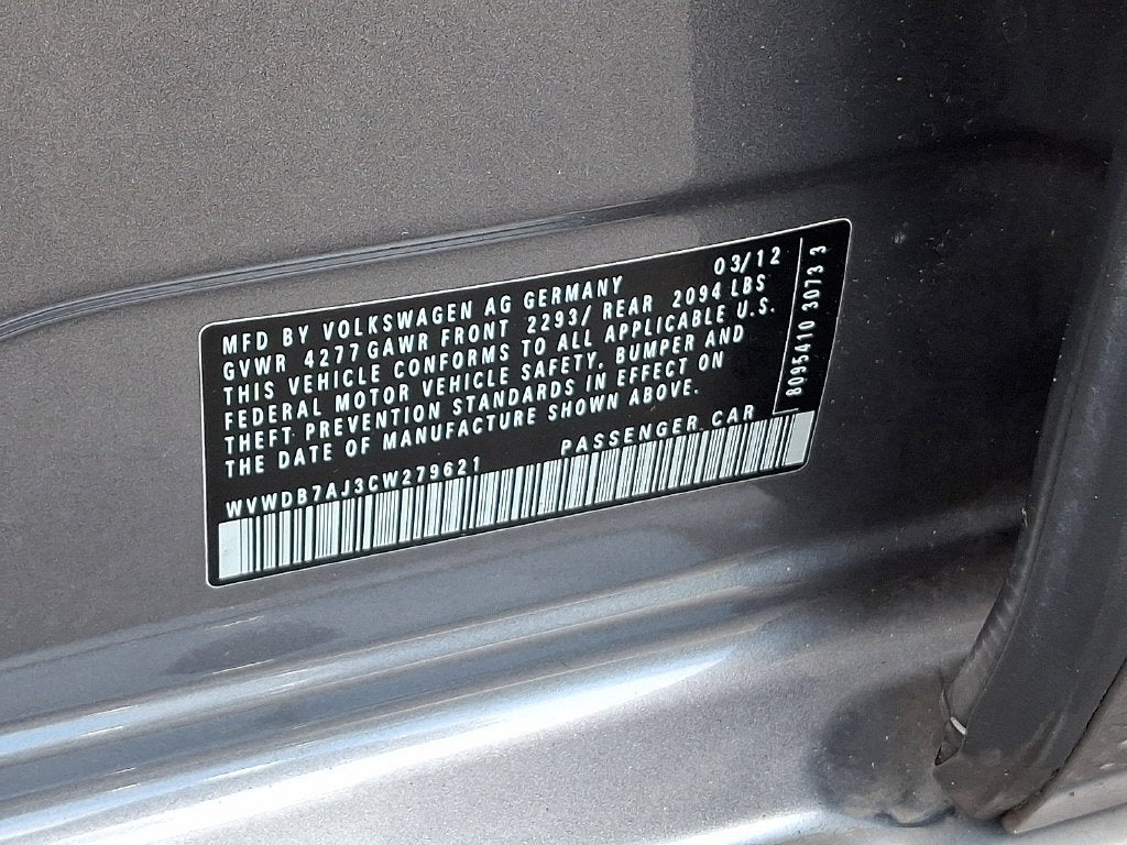 2012 Volkswagen Golf 2.5L