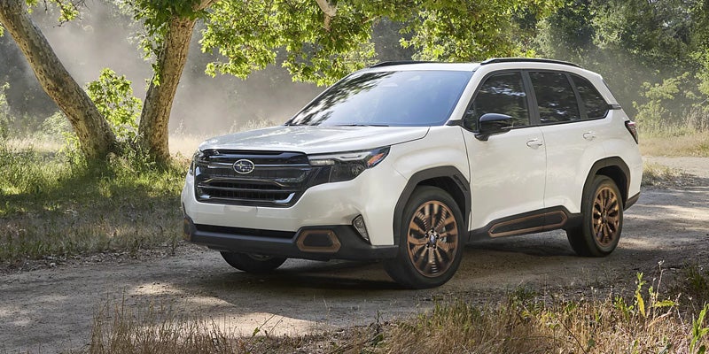 2026 Subaru Forester exterior front view parked outdoors