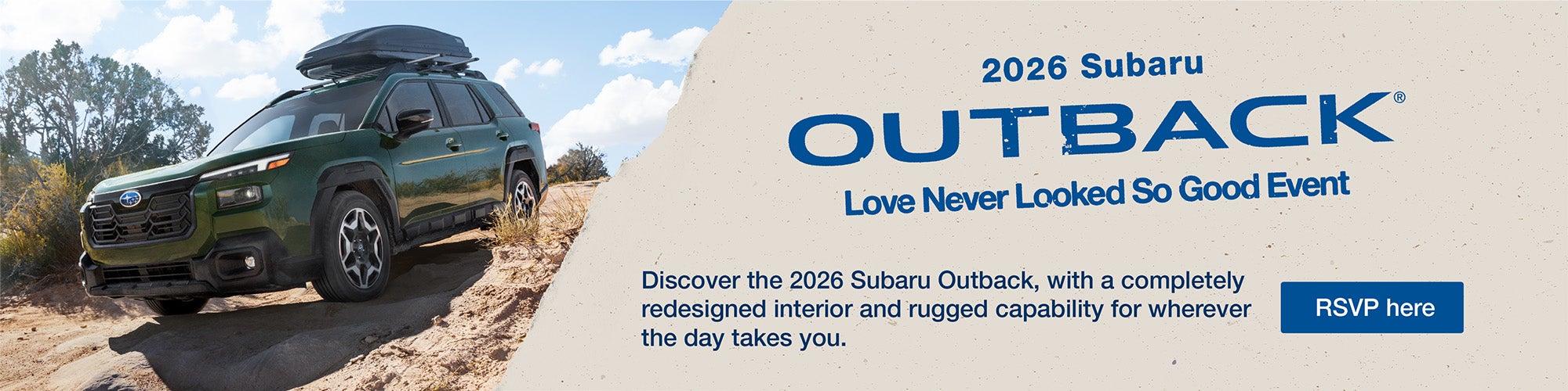 Love Never Looked So Good. Subaru Outback driving 