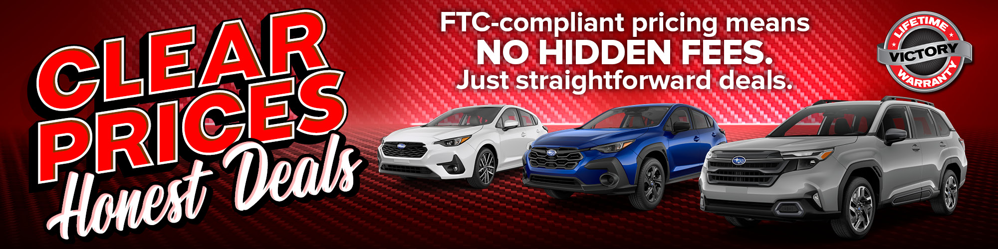 Clear Prices Honest Deals at Victory Subaru in Somerset NJ