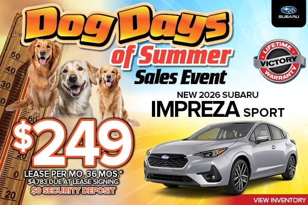 New 2026 Subaru IMPREZA SPORT
